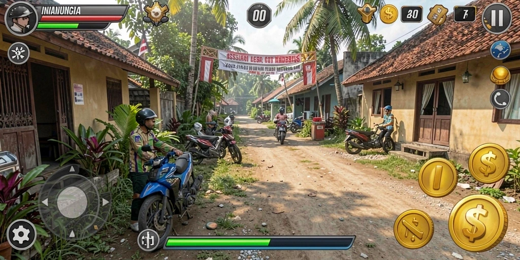 Tampilan awal yang menarik dan interaktif.