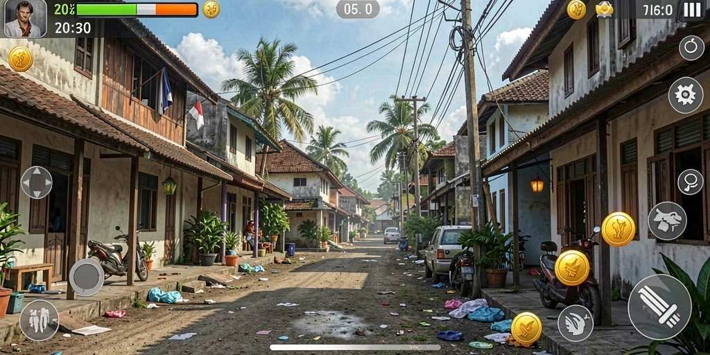 Tampilan utama aplikasi HQ777 yang menawan.