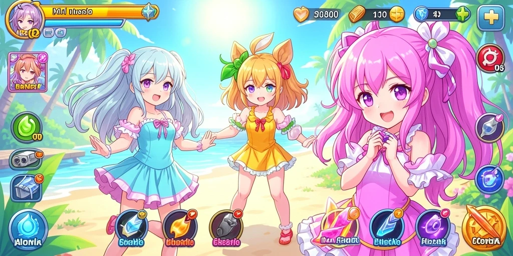 Tampilan awal game yang menarik dan intuitif.