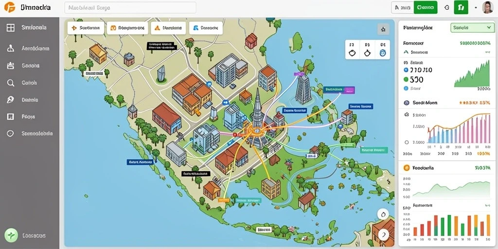 Tangkapan layar ini menunjukkan karakter utama dalam aksi.