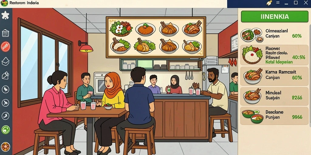 Screenshot menampilkan antarmuka permainan yang menarik dan mudah digunakan.