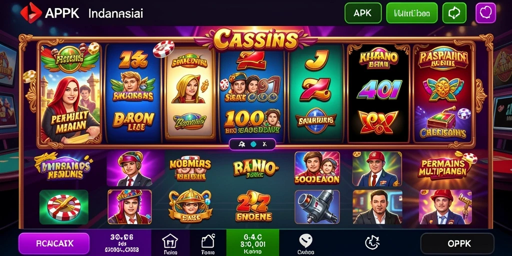 Tampilan menu utama yang menarik dan sederhana.
